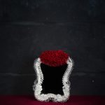 Specchio Loredan con cornicia in vetro di Murano