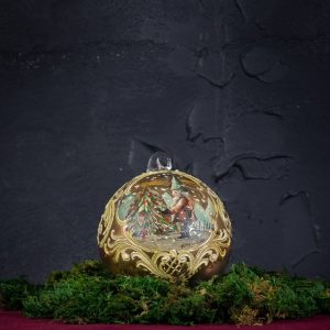 Palla di Natale in vetro di Murano - Angelo di Natale