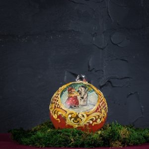 Palla di Natale in vetro di Murano - Babbo Natale