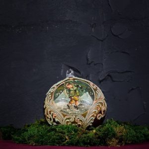 Palla di Natale in vetro di Murano - Giorno di Natale