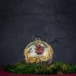 Palla di Natale in vetro di Murano - Neve a Natale