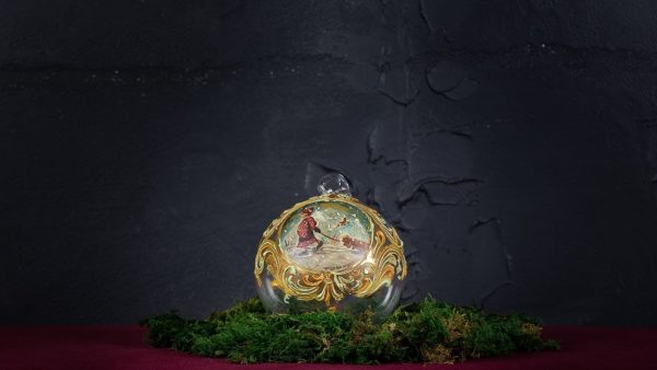 Palla di Natale in vetro di Murano - Palla di Neve