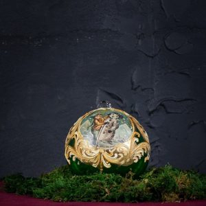 Palla di Natale in vetro di Murano - Pensiero di Natale