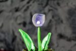 Pastel Violet Calla Flower Glass - Image 5