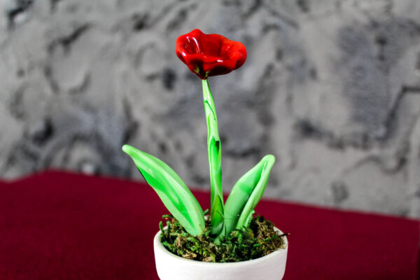 Papavero Rosso Murano - immagine 5