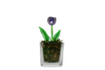 Pastel Violet Calla Flower Glass